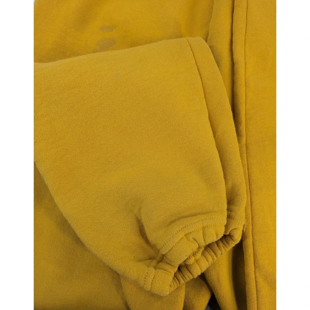 🚨Vtg Russell Athletic XL 32x30 Yellow Jogger Sweatpants Made in USA 90s Lounge